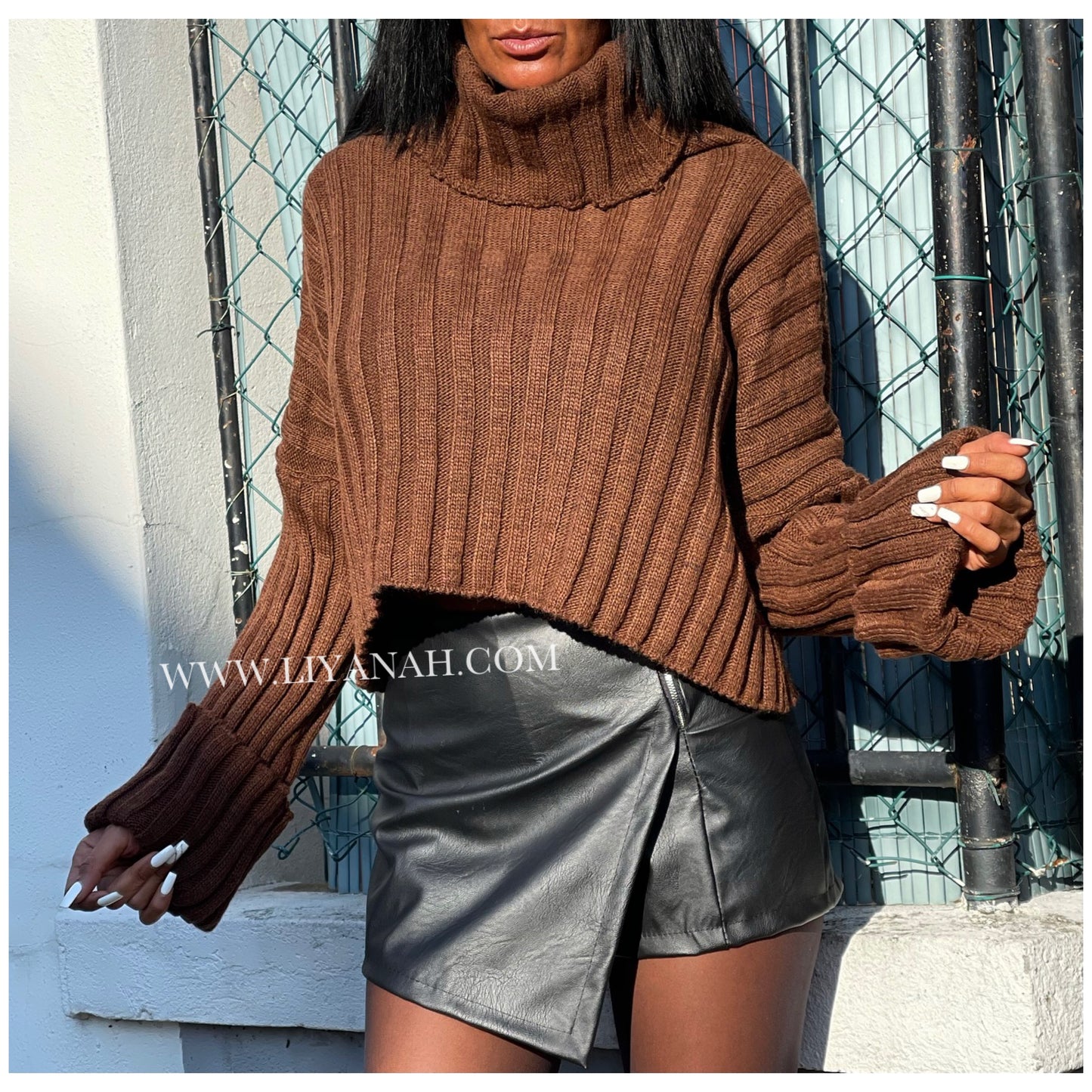 Pull Modèle JARYA CHOCOLAT