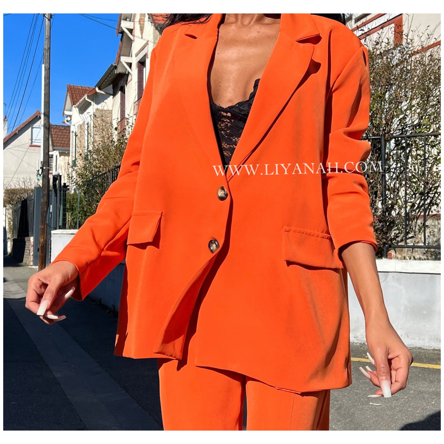 Tailleur LOOSE Modèle LANA ORANGE