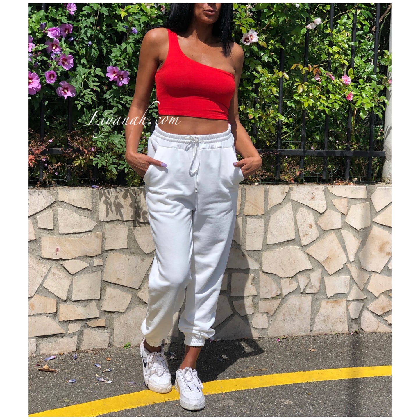 Crop top Modèle MYRISA ROUGE