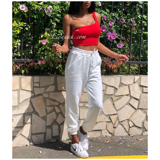 Crop top Modèle MYRISA ROUGE