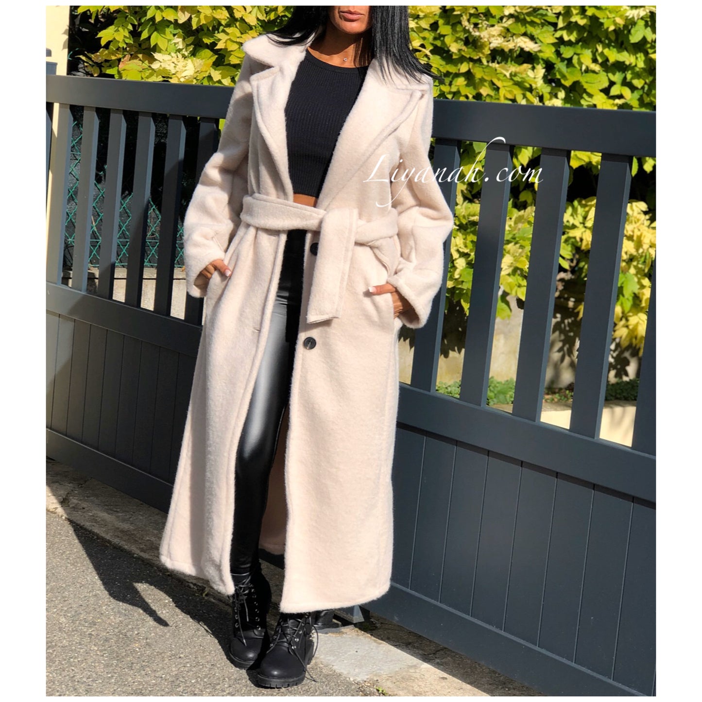 Manteau Long Modèle ALYSEA ÉCRU