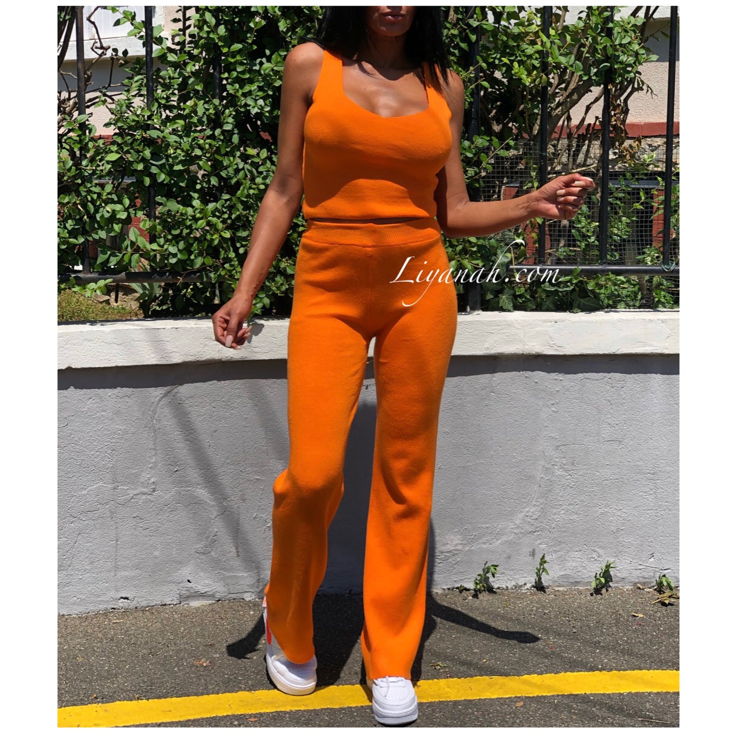 Ensemble Crop Top + Pantalon Modèle JANKALA / 4 Couleurs