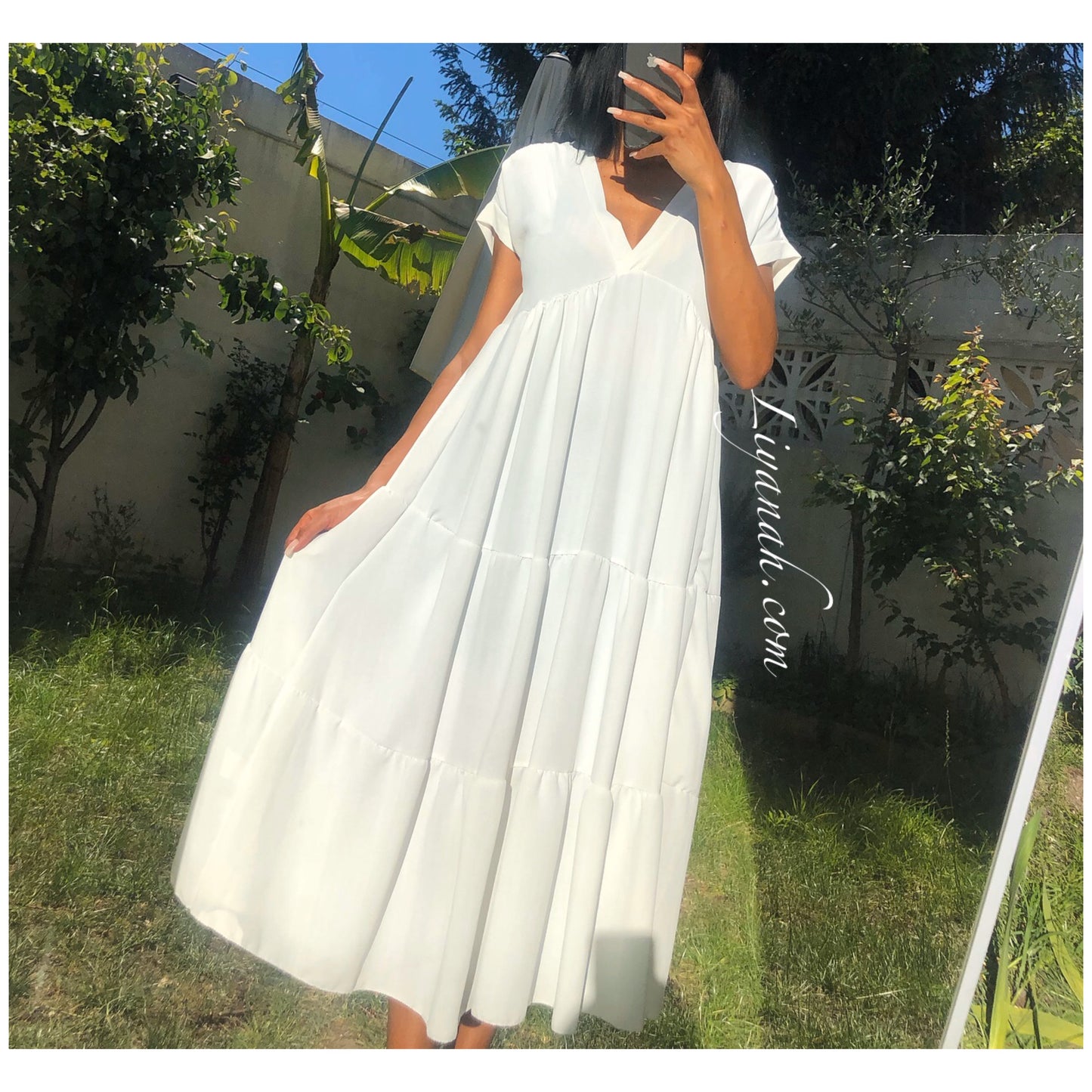 ROBE Longue Modèle HANYZ BLANC