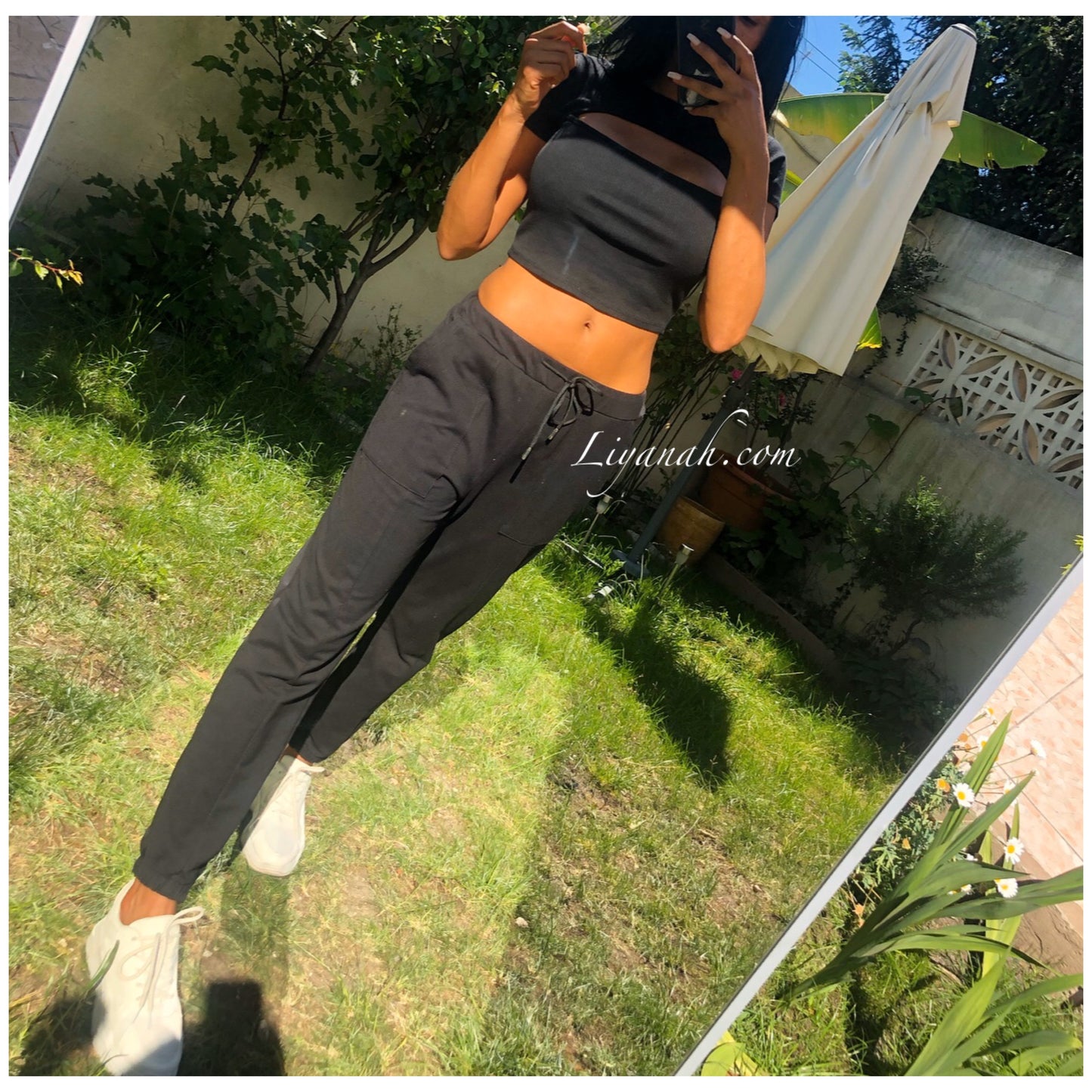 Crop Top Modèle KALA NOIR