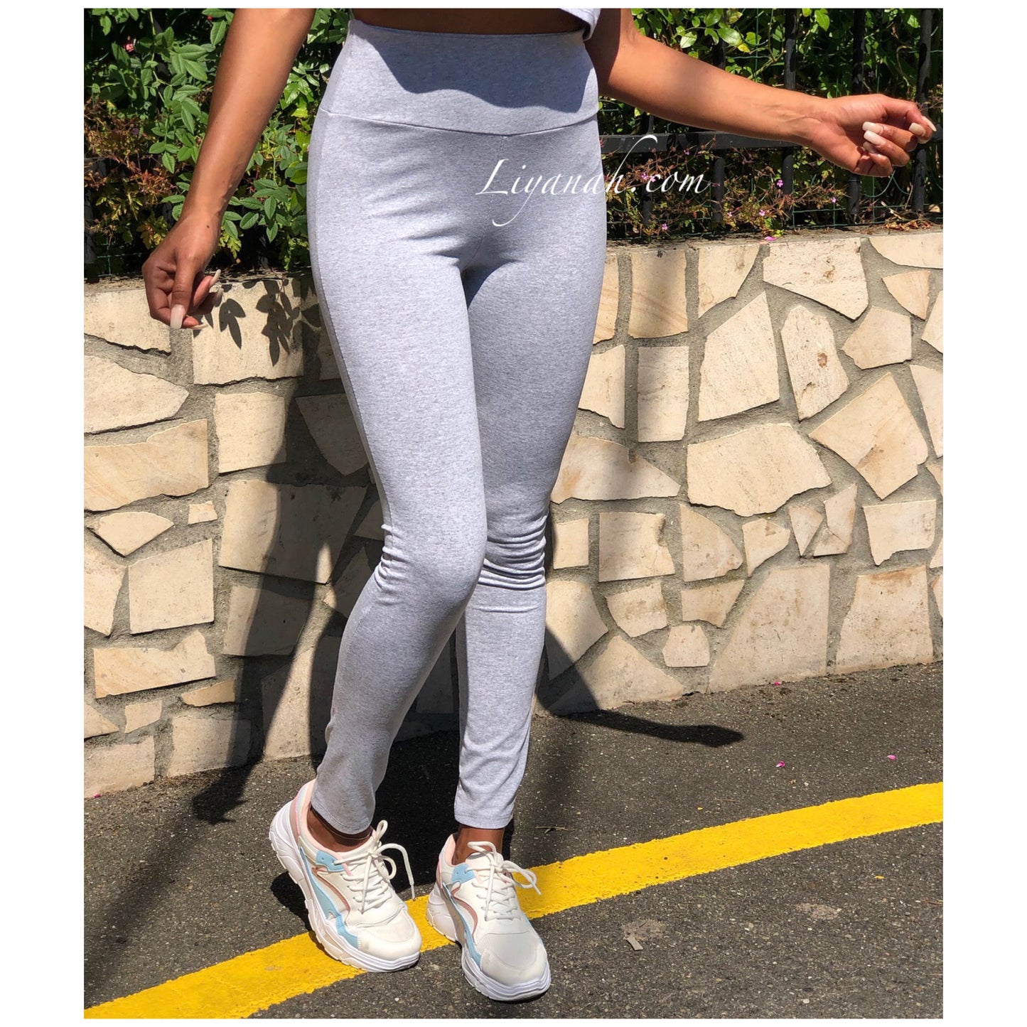 Ensemble Top + Legging Modèle GWEN GRIS