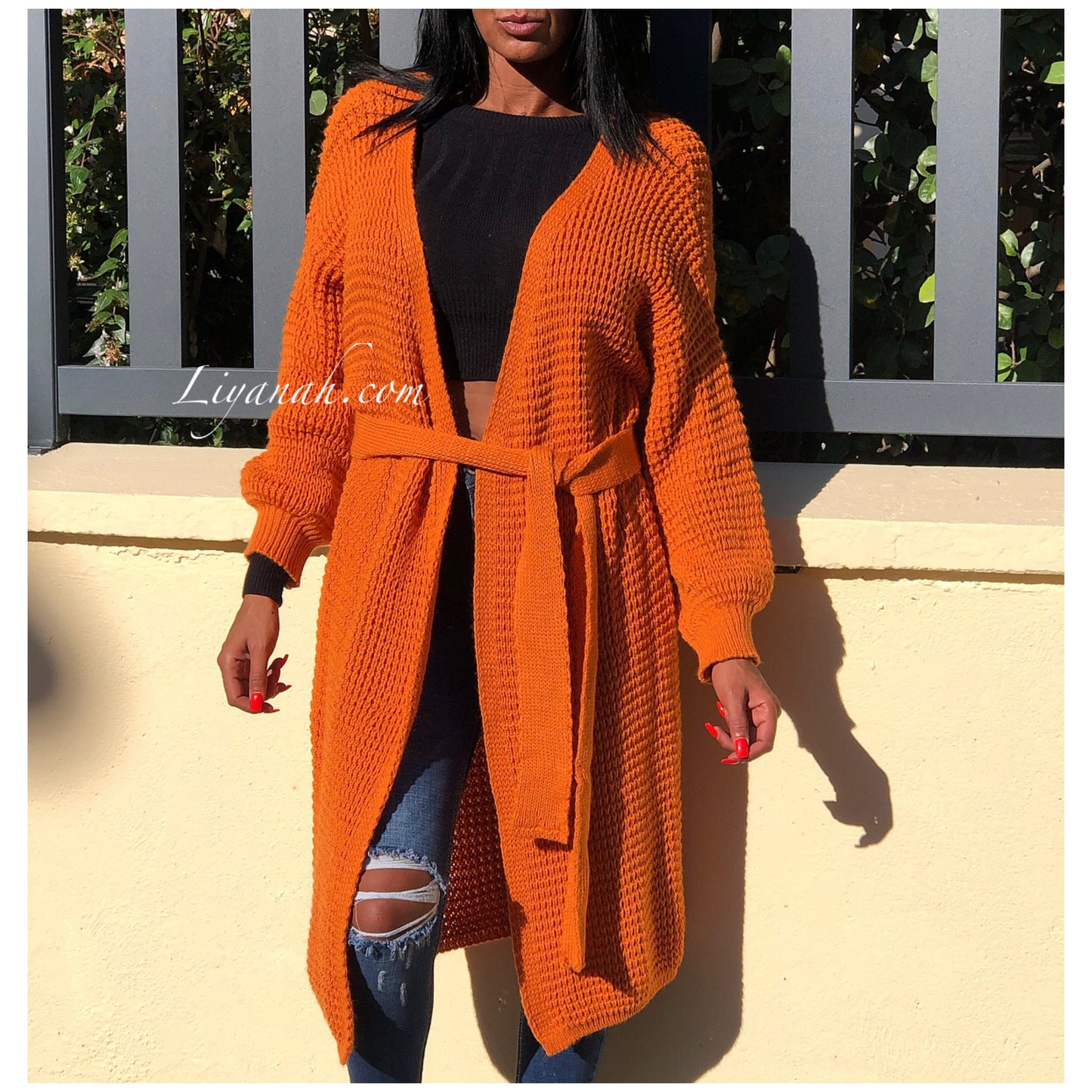 Gilet Modèle LAURA ORANGE