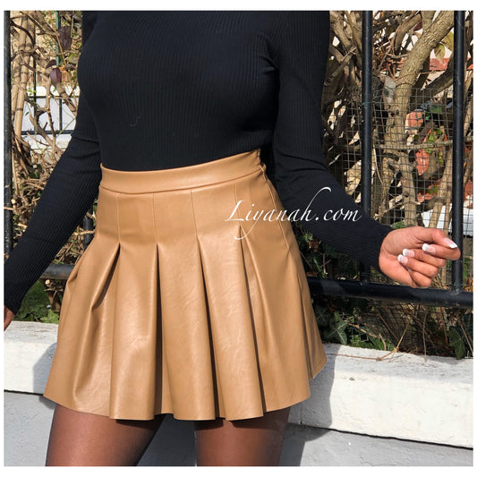 Jupe Short Modèle ARYNA CAMEL