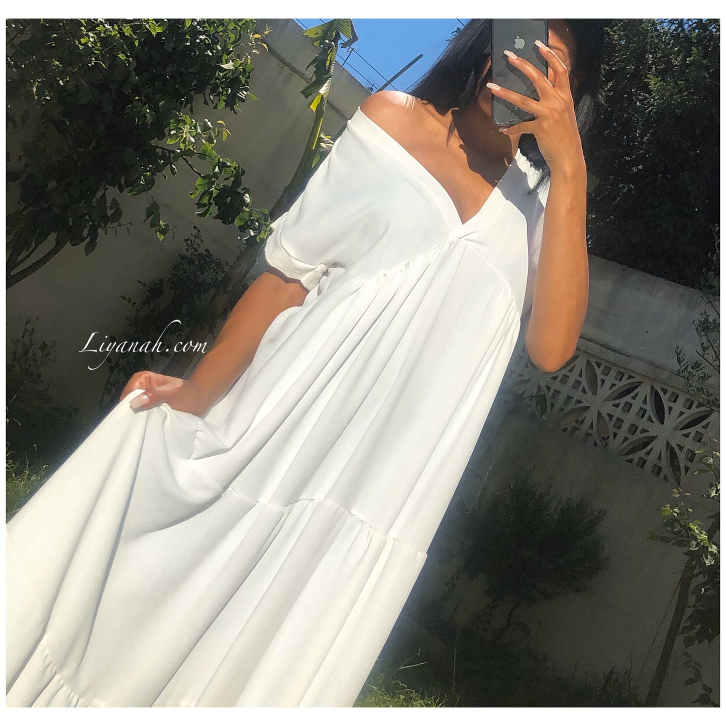 ROBE Longue Modèle HANYZ BLANC