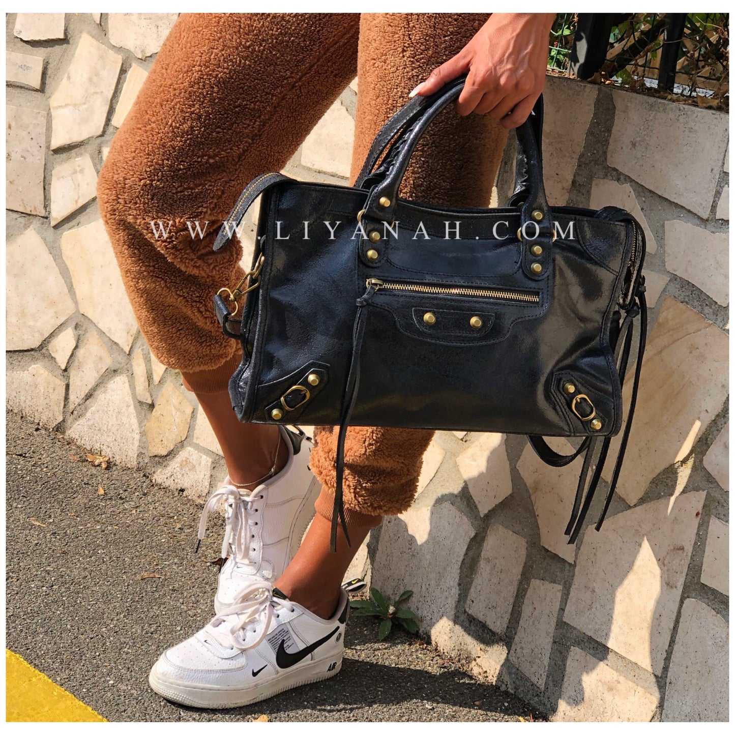 Sac Cuir Moyen Modèle KELYNE NOIR