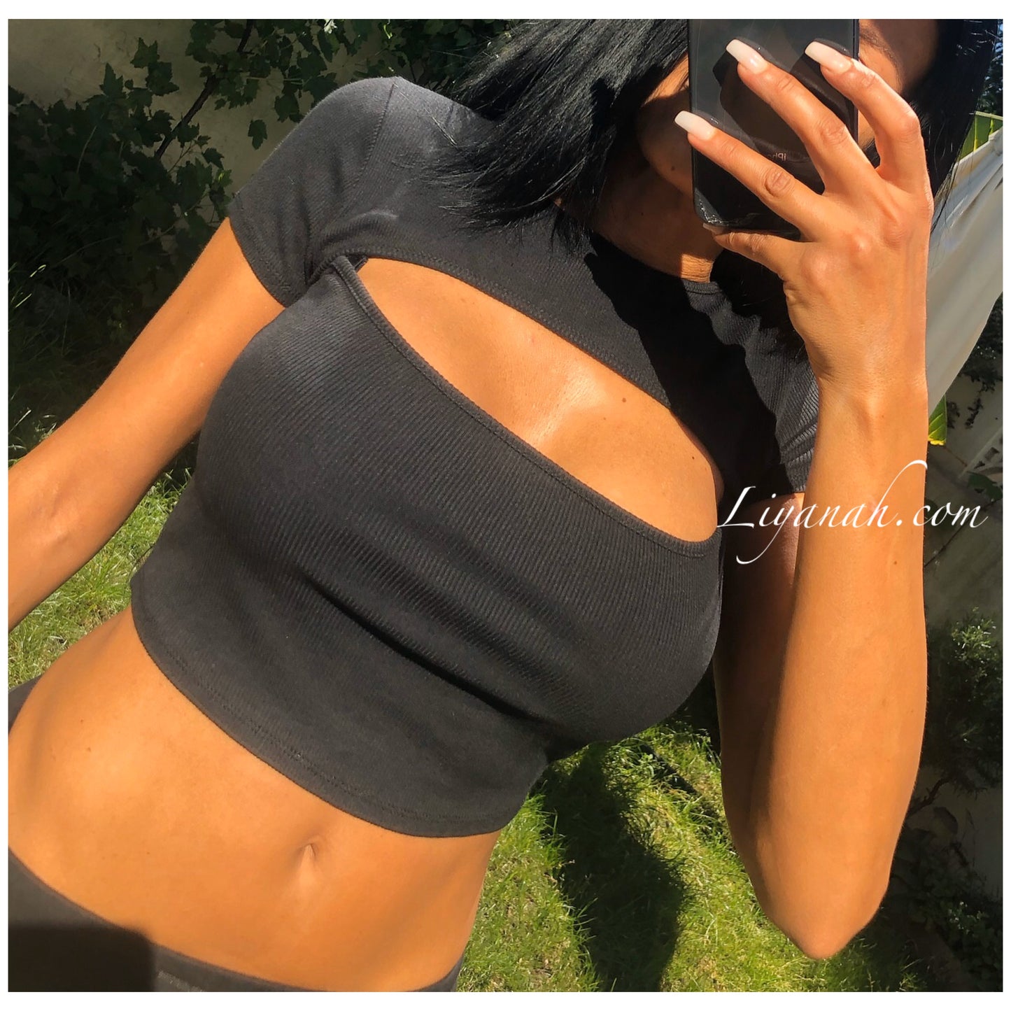 Crop Top Modèle KALA NOIR