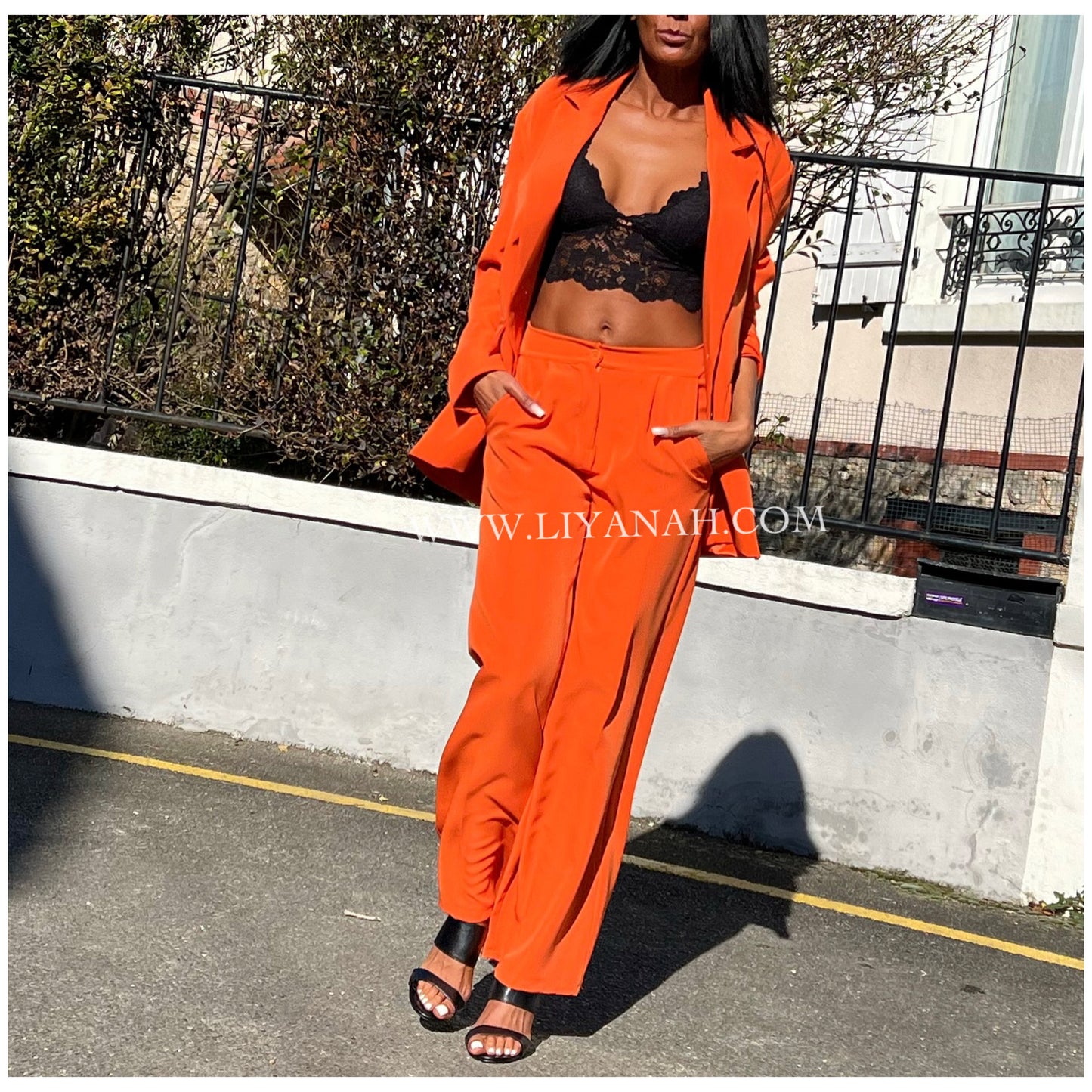 Tailleur LOOSE Modèle LANA ORANGE