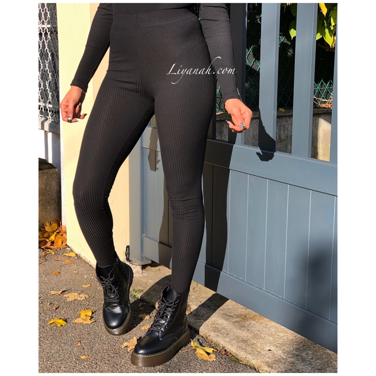 Legging Taille Haute Modèle MOANA NOIR