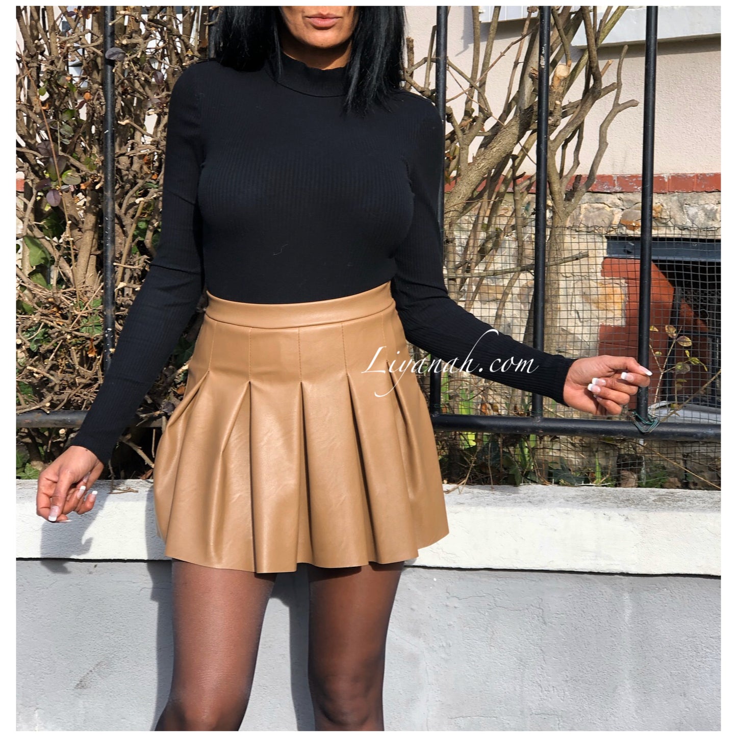 Jupe Short Modèle ARYNA CAMEL