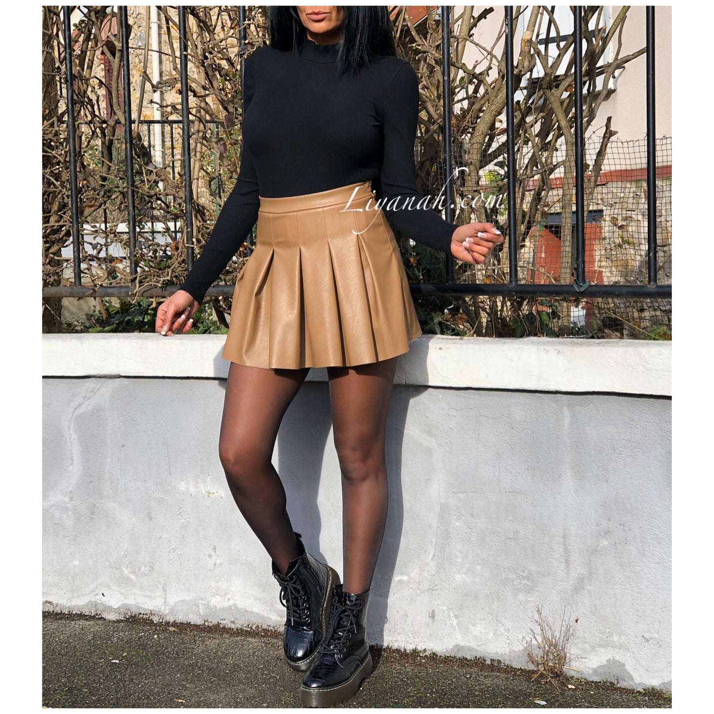 Jupe Short Modèle ARYNA CAMEL