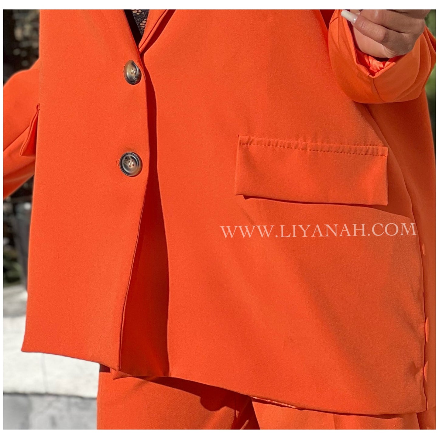 Tailleur LOOSE Modèle LANA ORANGE