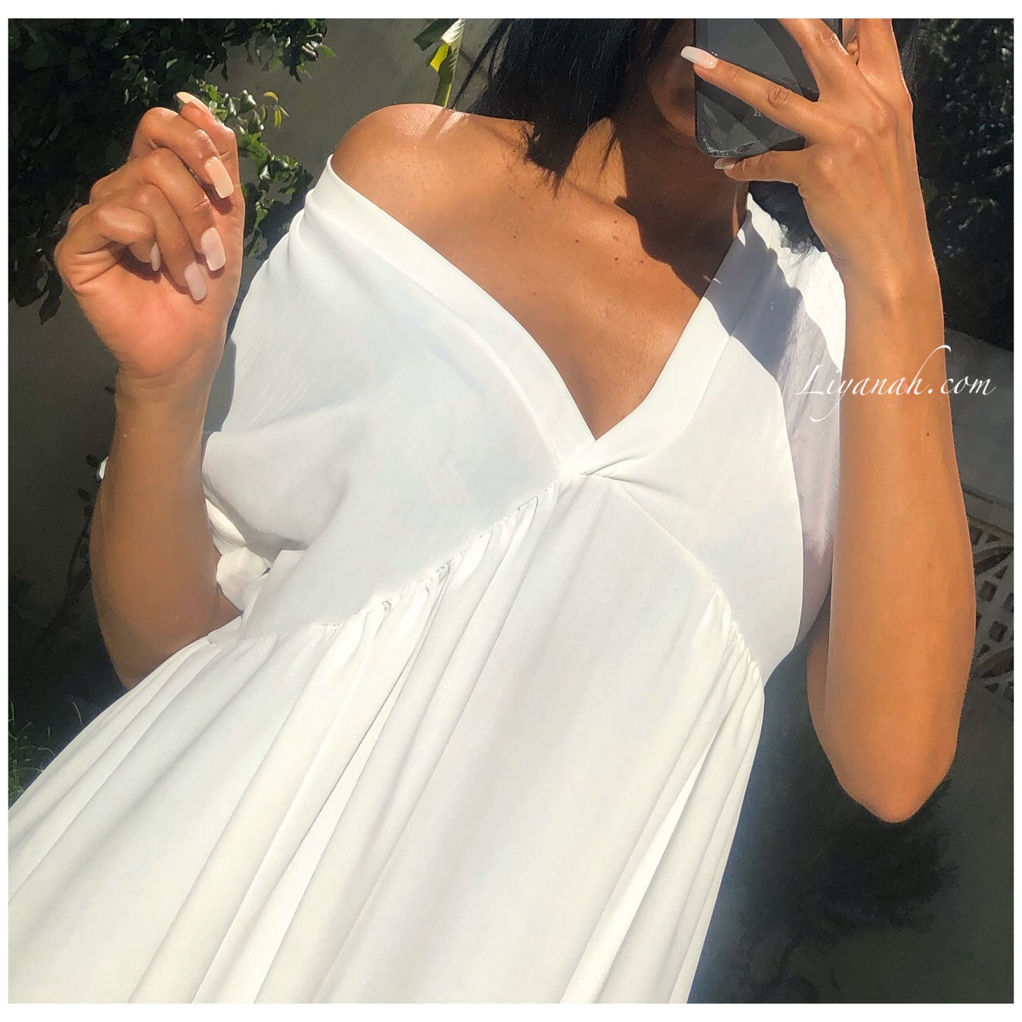 ROBE Longue Modèle HANYZ BLANC