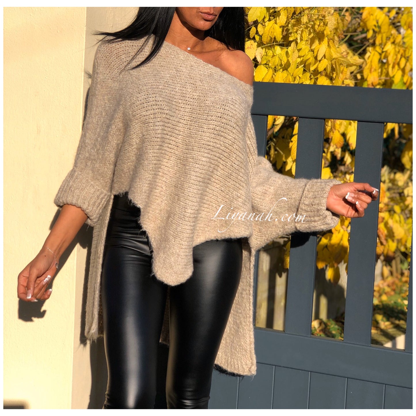 Pull Modèle BRAHA NOIR, BEIGE CLAIR ou BEIGE FONCÉ