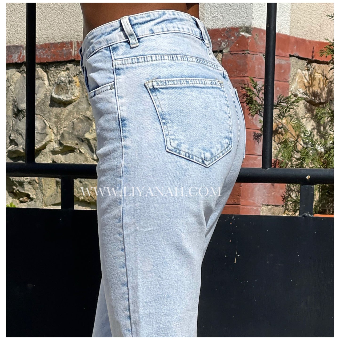 Jean Slim Fit Modèle YARY White/Blue