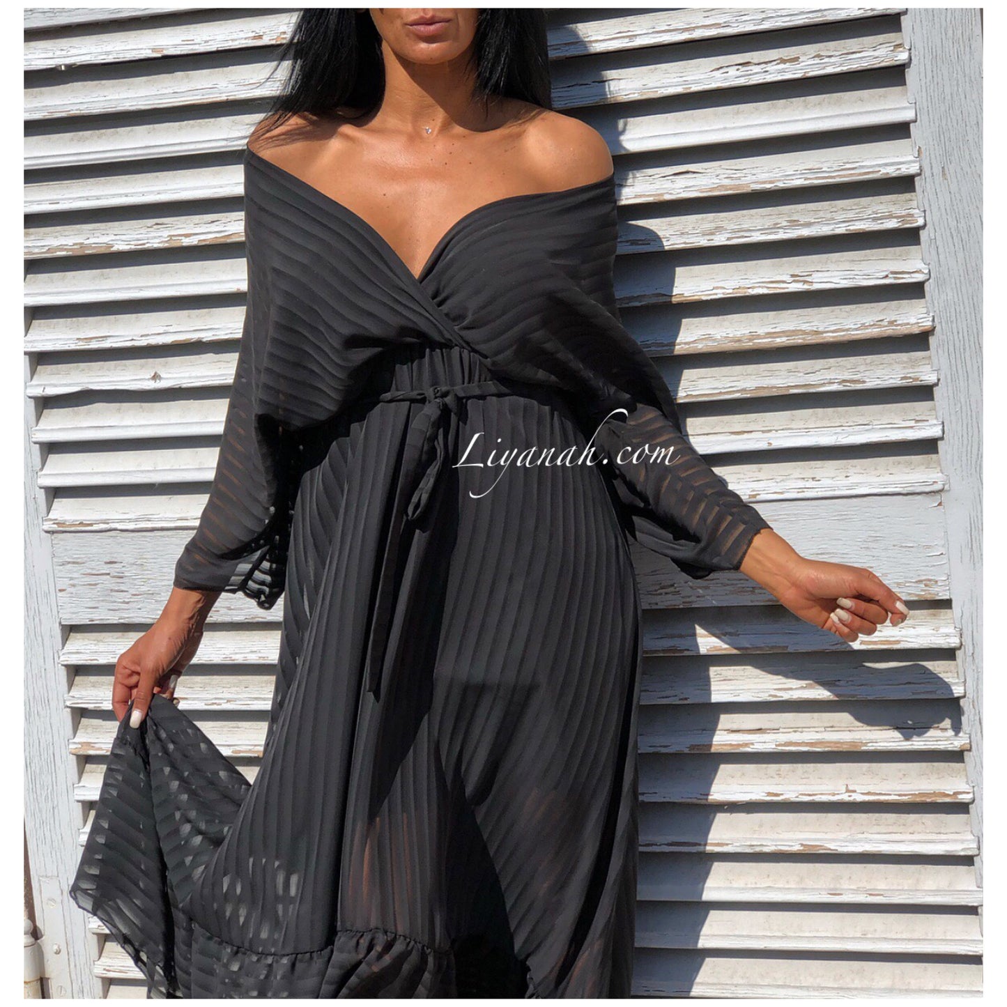 Robe Longue Modèle MAEGAN NOIR