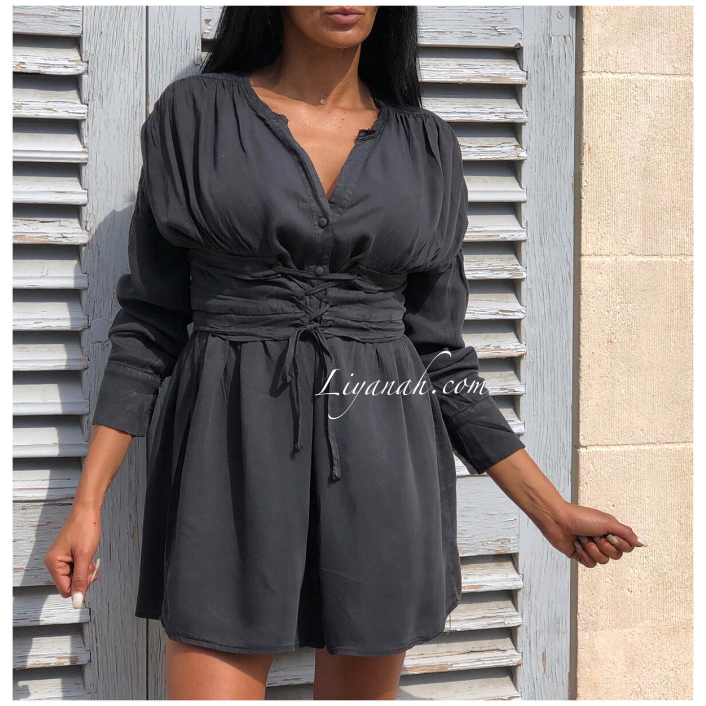 Robe Courte Modèle EFFYA NOIR