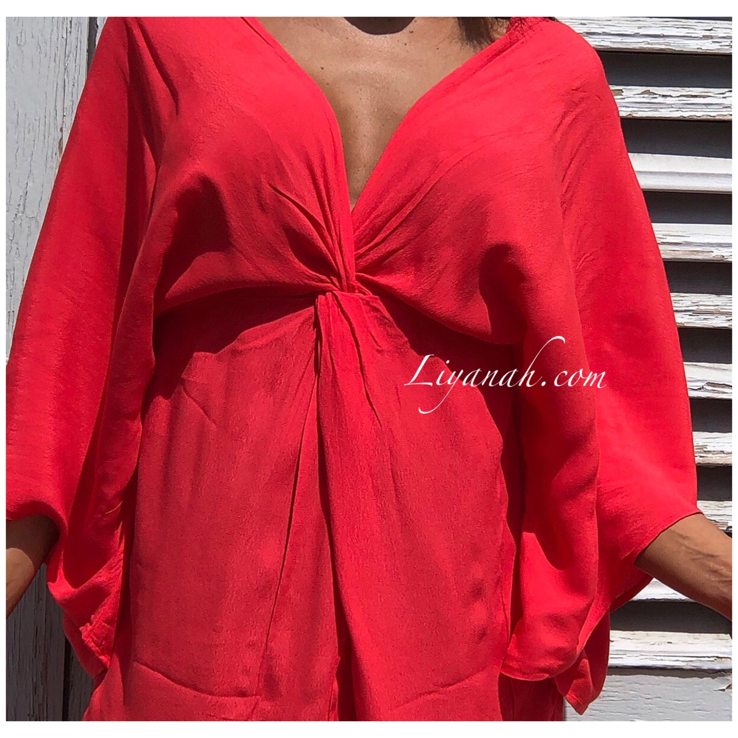 Robe Courte Modèle YELYNA ROUGE/ORANGE