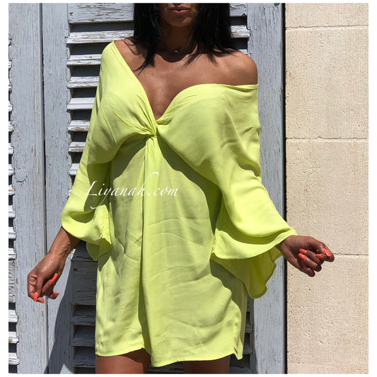 Robe Courte Modèle YELYNA VERT