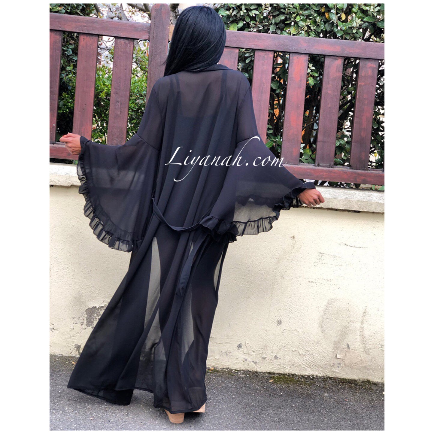 Kimono Long Modèle ETHNA Noir