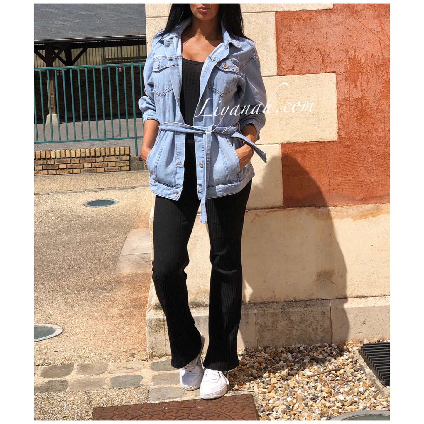 VESTE JEAN Oversize Blue Modèle LOUCYA