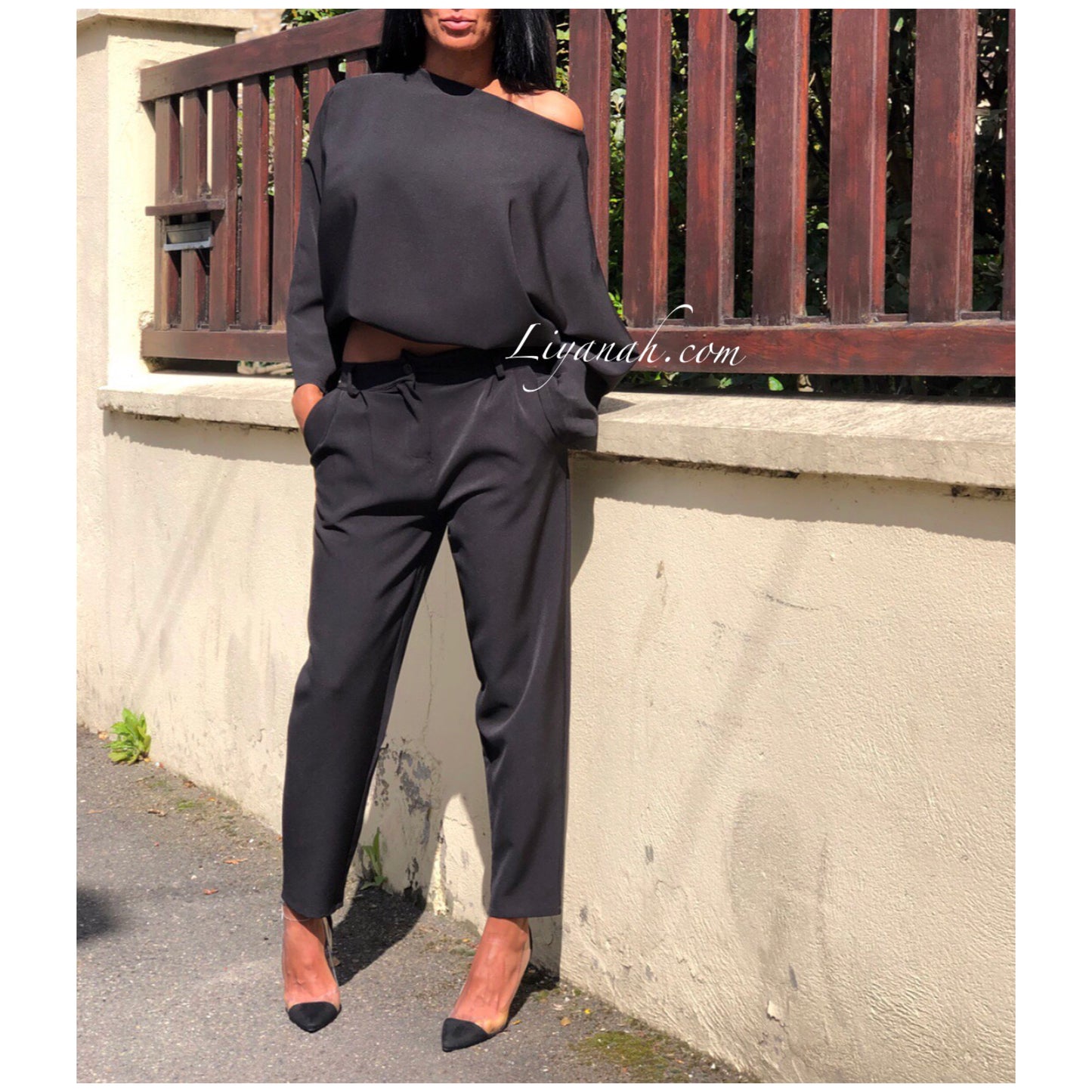 Ensemble Haut + Pantalon Modèle SHAYNI Noir