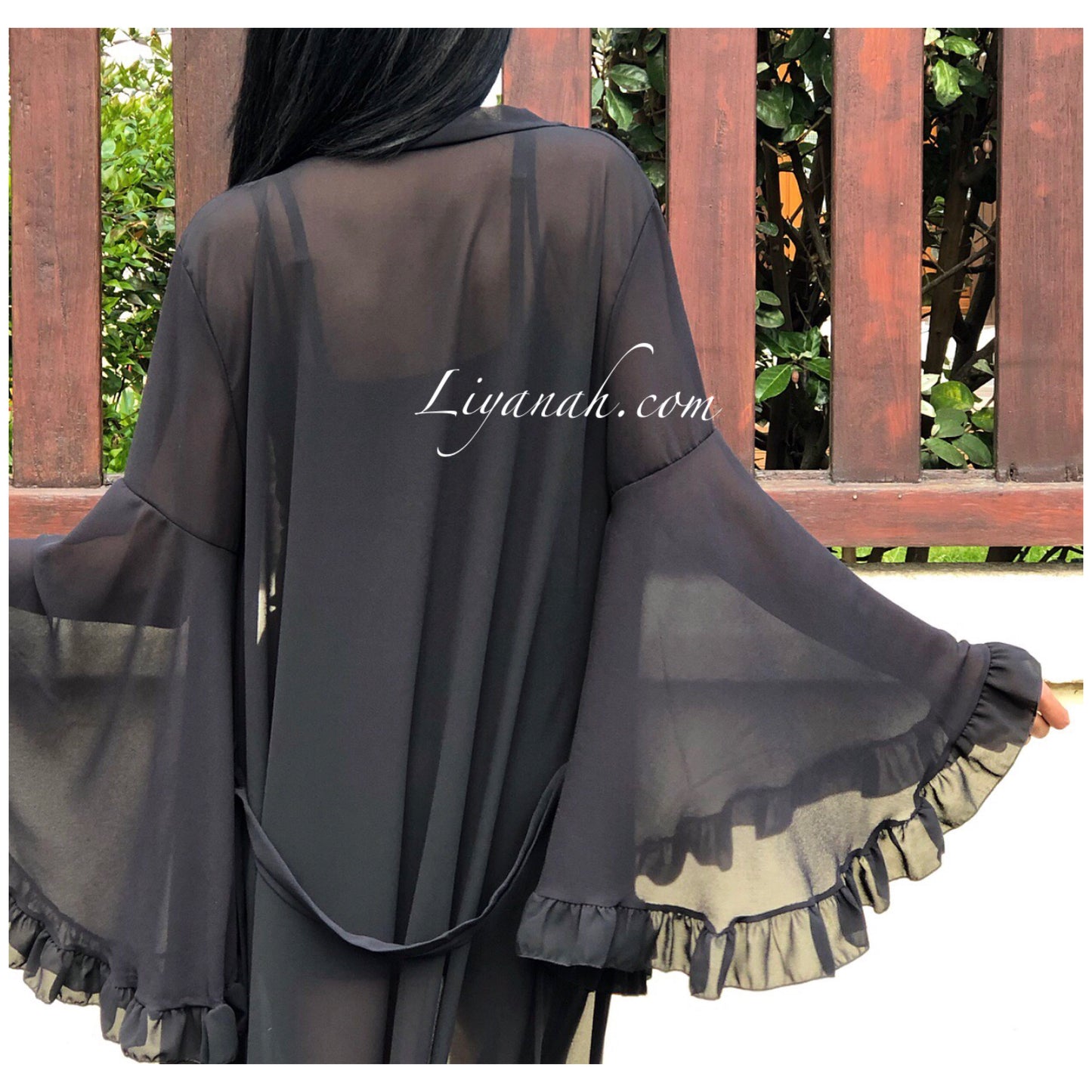 Kimono Long Modèle ETHNA Noir