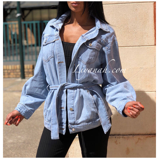 VESTE JEAN Oversize Blue Modèle LOUCYA