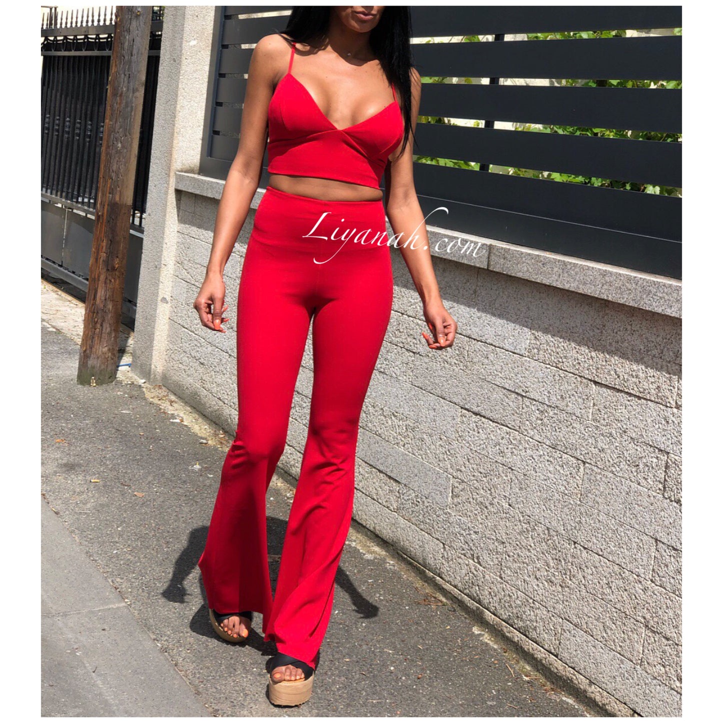 Crop Top Modèle MAEVA ROUGE