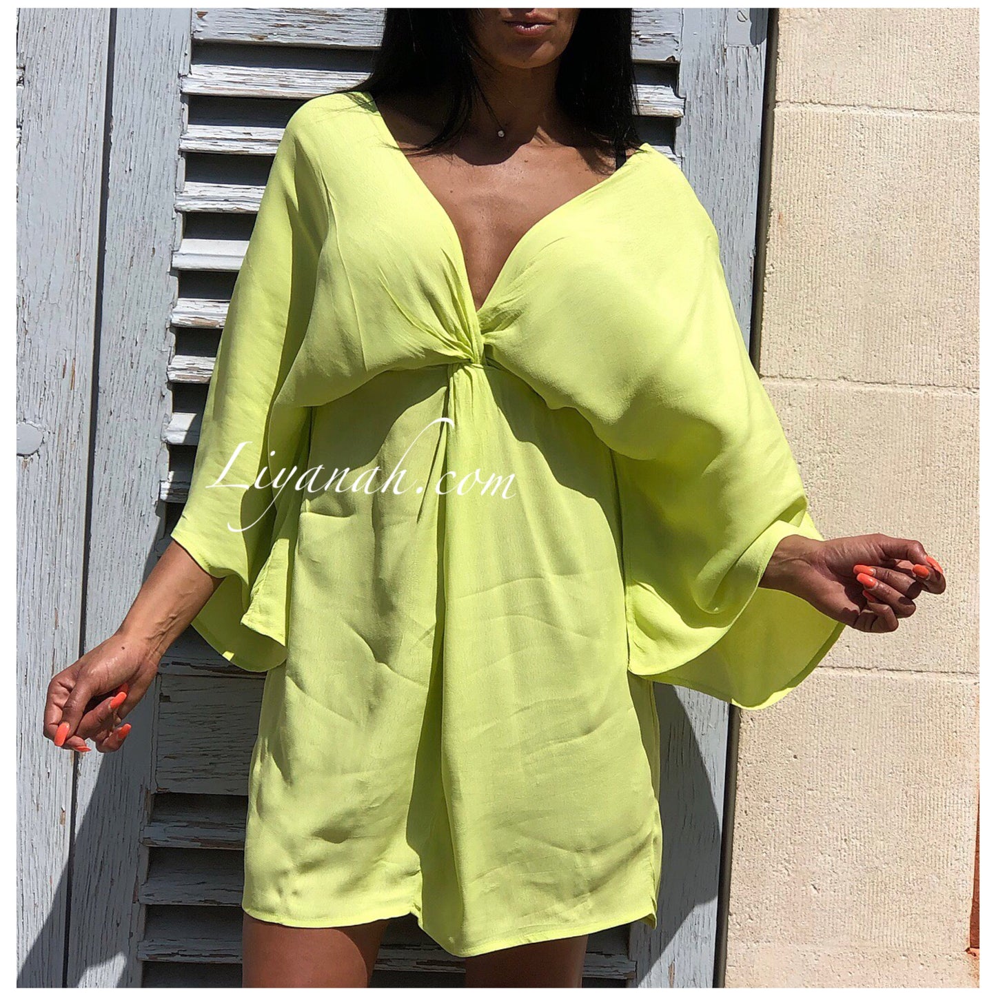 Robe Courte Modèle YELYNA VERT