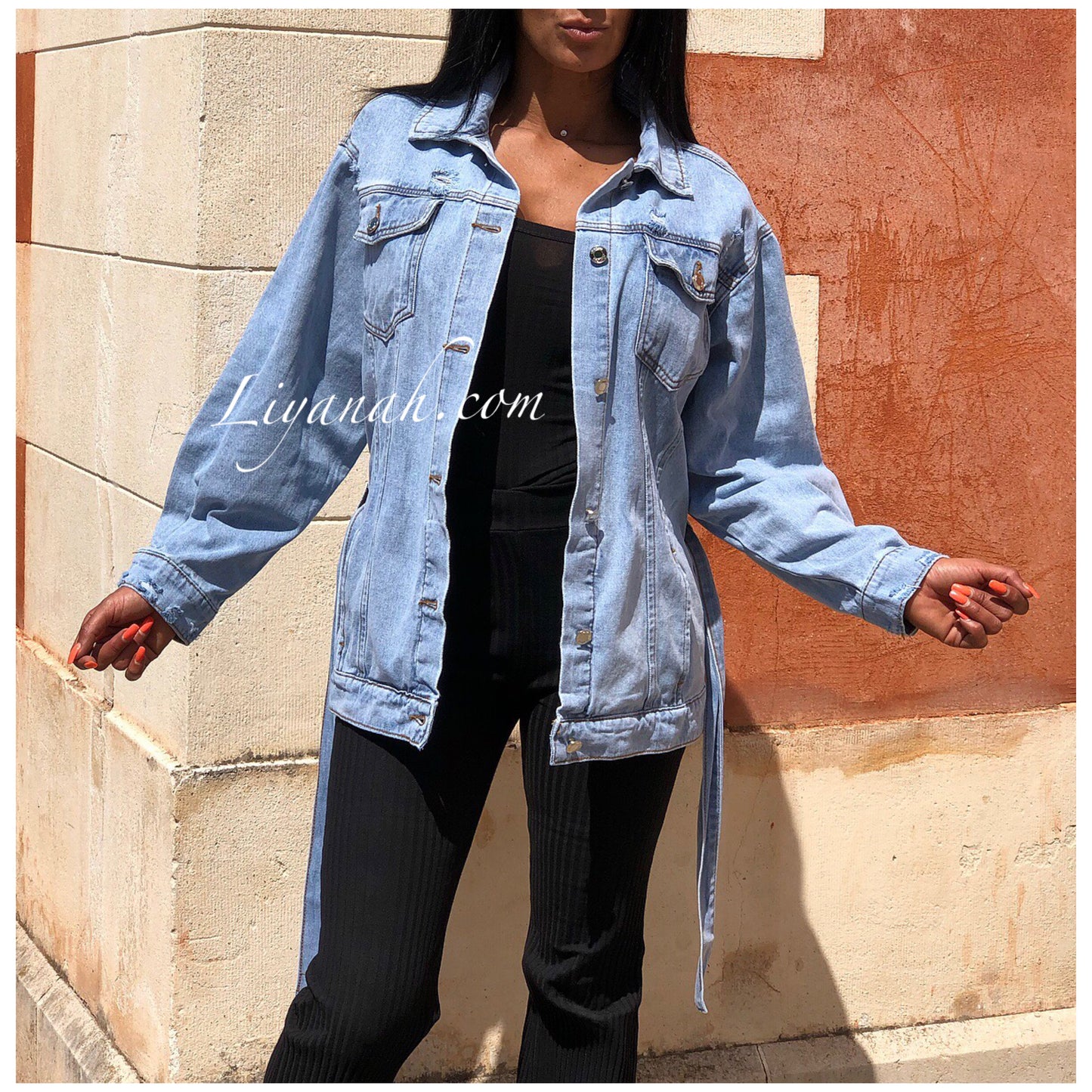 VESTE JEAN Oversize Blue Modèle LOUCYA