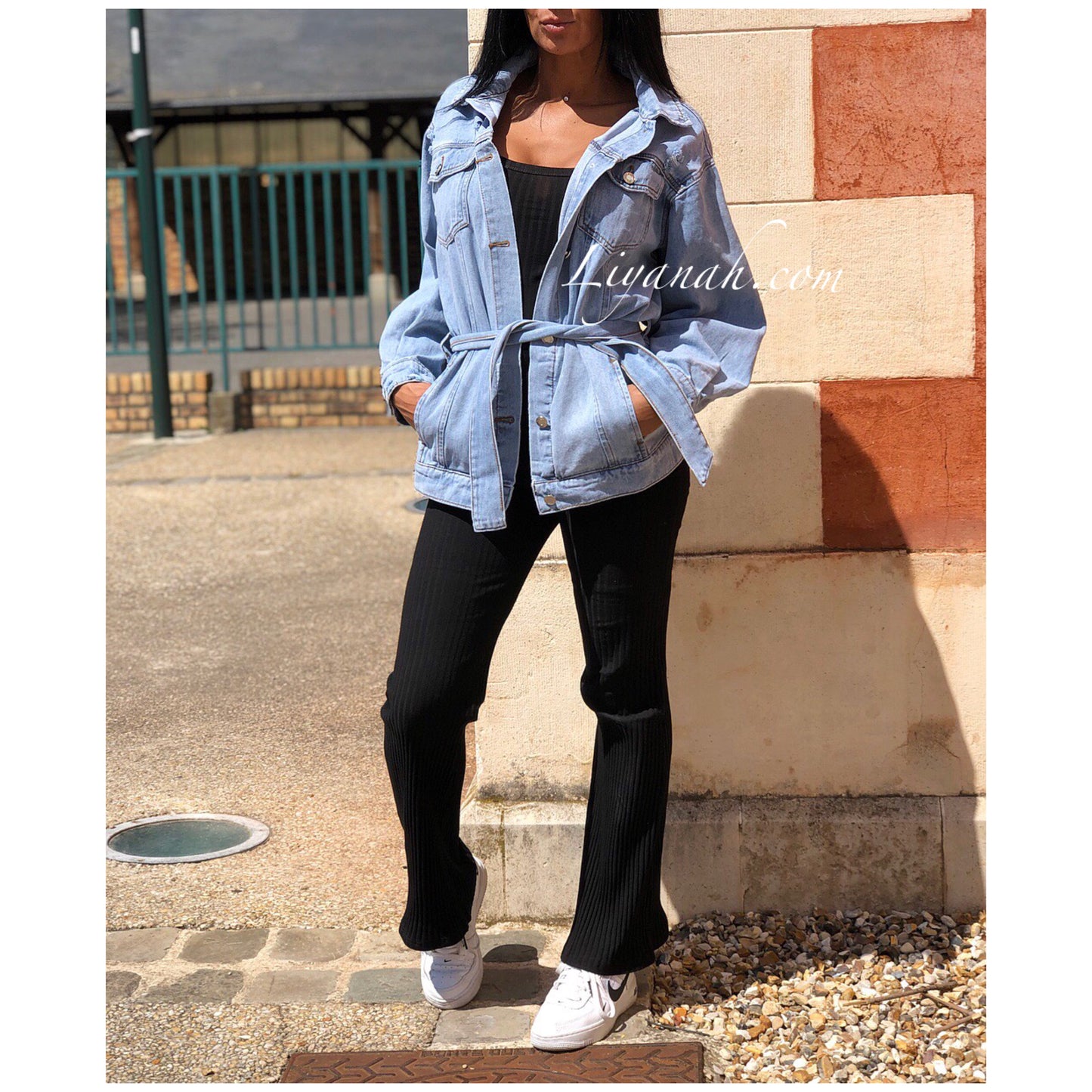 VESTE JEAN Oversize Blue Modèle LOUCYA